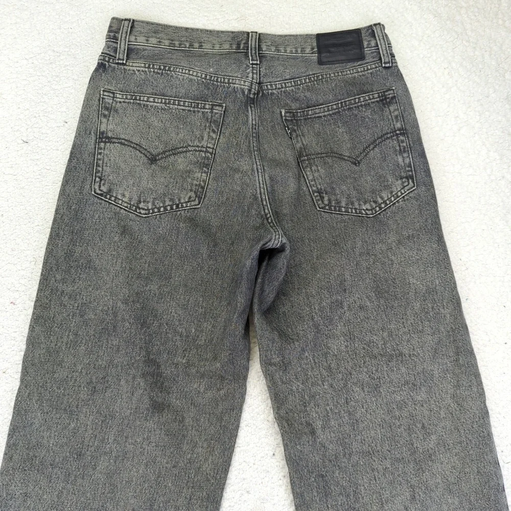 Levi's Premium Baggy Dad Jeans Women's Size 28 Gray Wash High Waist Denim - Picture 5 of 9